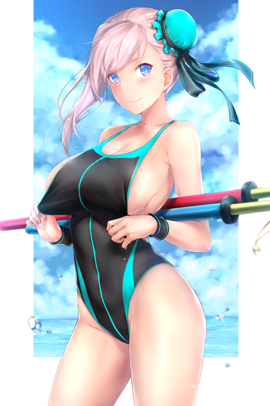 rei kunmiyamoto musashi (fate grand order)+miyamoto musashi (swimsuit berserker)