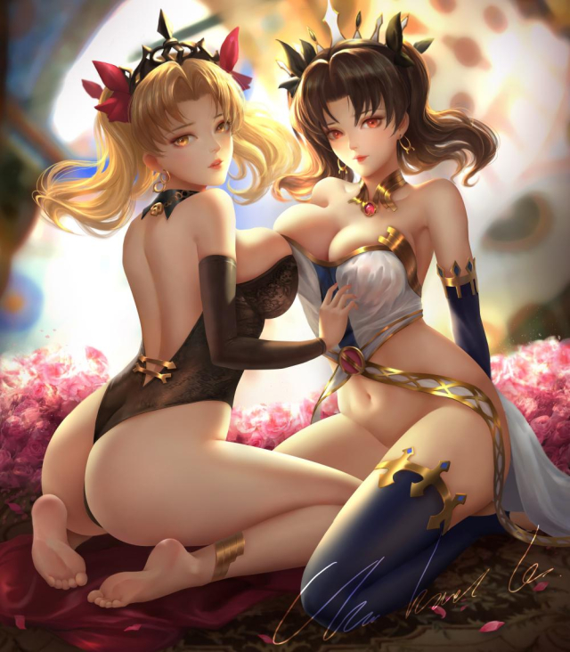 chunhui leeishtar (fate grand order)+ereshkigal (fate grand order)6b70532f8e28d80e0e79067ed788ac79