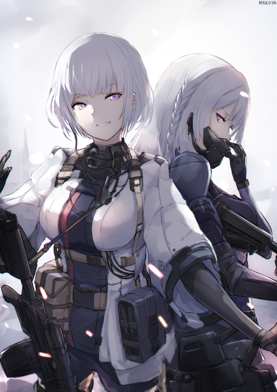 nekoya (liu)ak-15 (girls frontline)+rpk-16 (girls frontline)+ak-12 (girls frontline)60783c182f27e5b70d0326d