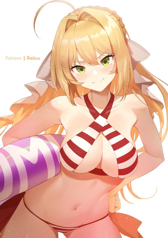 raijuu (bakanara)nero claudius (fate) (all)+nero claudius (swimsuit caster) (fate)58f