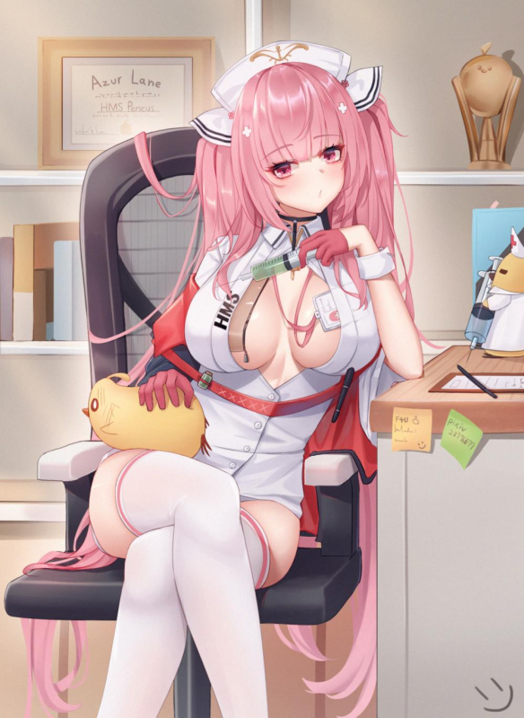 wei xiaomanjuu (azur lane)+perseus (azur lane)+perseus (nursery service time) (azur lane)075753db