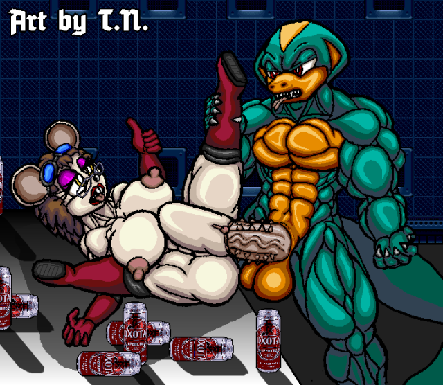 aspidus the snake+fan character+shaiba the mouse