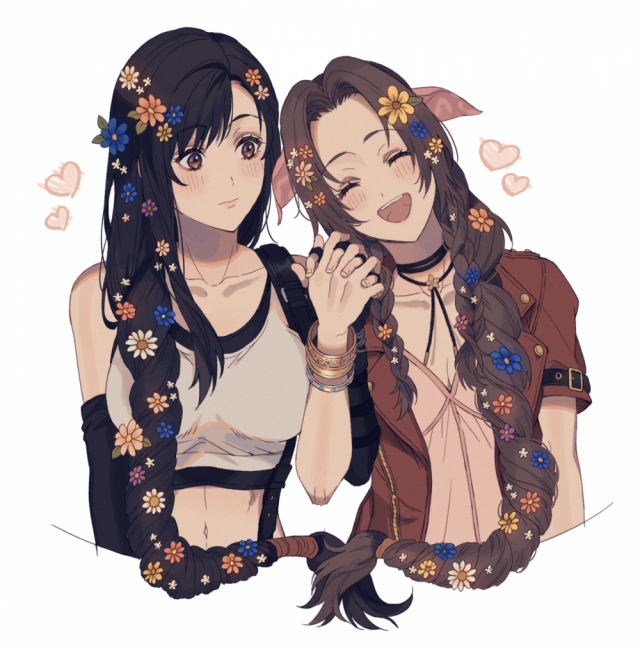 aerith gainsborough+tifa lockhart