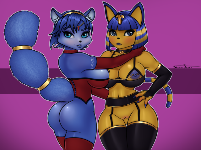 ankha (animal crossing)+krystal