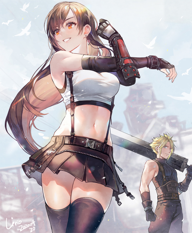 cloud strife+tifa lockhart