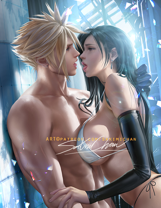 cloud strife+tifa lockhart