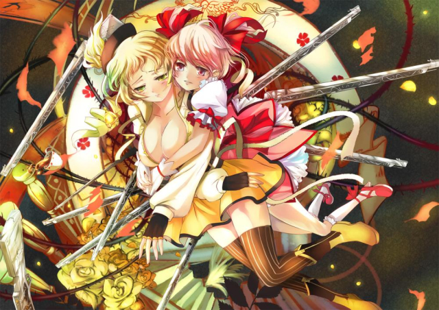 kaname madoka+tomoe mami
