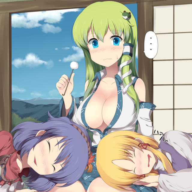 kochiya sanae+moriya suwako+yasaka kanako