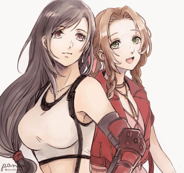 aerith gainsborough+tifa lockhart