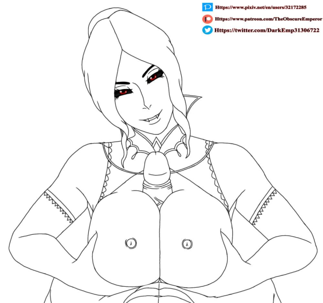 amaterasu+amaterasu (smite)+darkus (theobscureone)+vampiress amaterasu