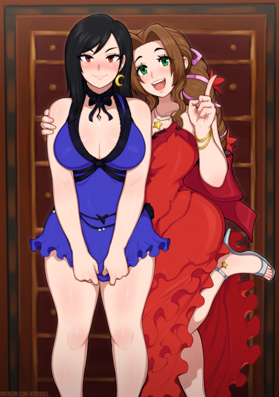 aerith gainsborough+tifa lockhart