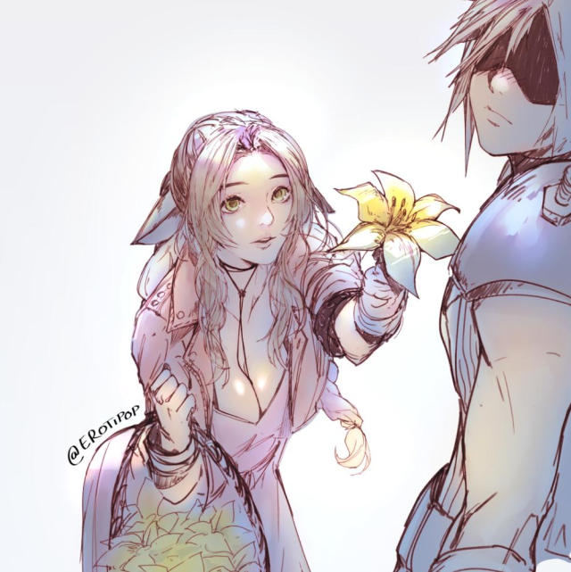 aerith gainsborough+cloud strife