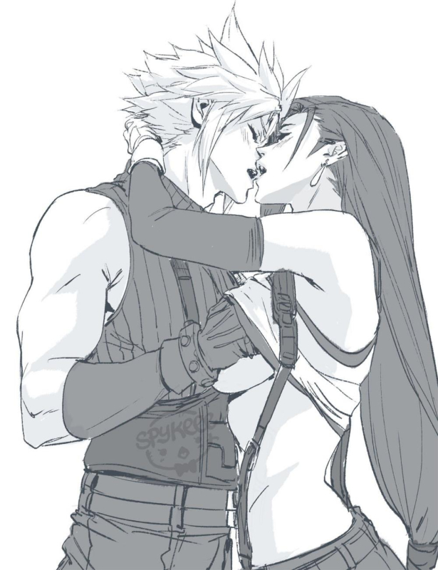 cloud strife+tifa lockhart