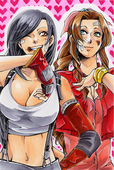 aerith gainsborough+tifa lockhart