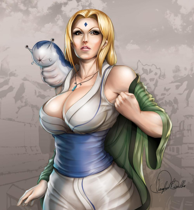 tsunade+katsuyu (naruto)