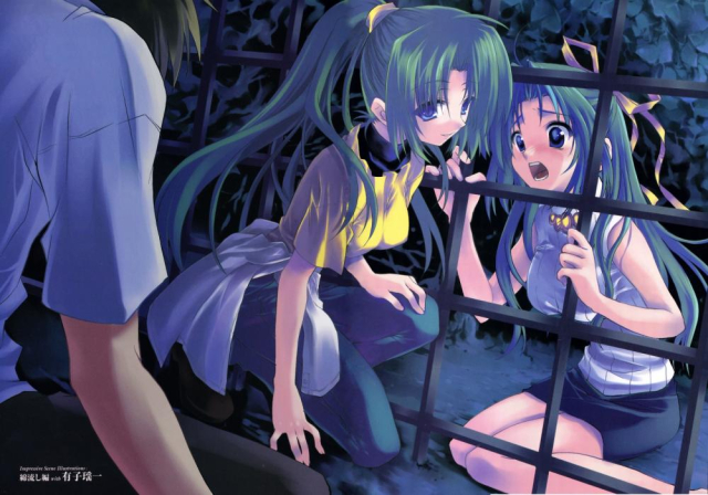 sonozaki mion+sonozaki shion+maebara keiichi