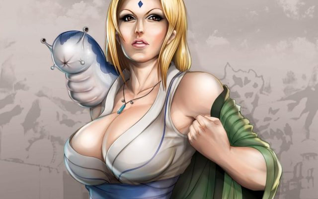 tsunade+katsuyu (naruto)