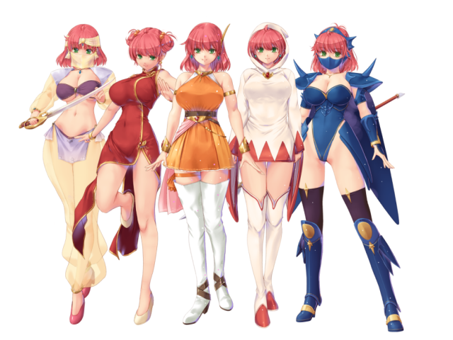 dragoon (final fantasy)+lenna charlotte tycoon+monk (final fantasy)+mystic knight+white mage