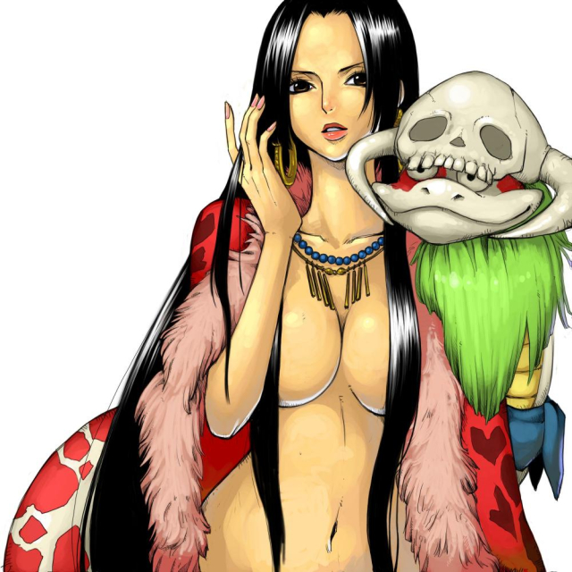 boa hancock+salome (one piece)
