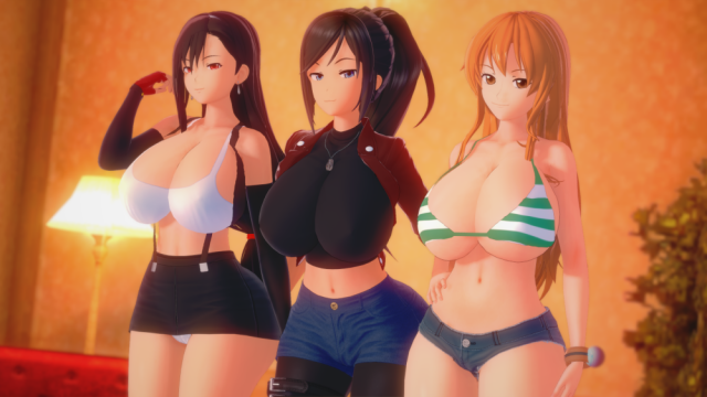claire redfield+nami+tifa lockhart