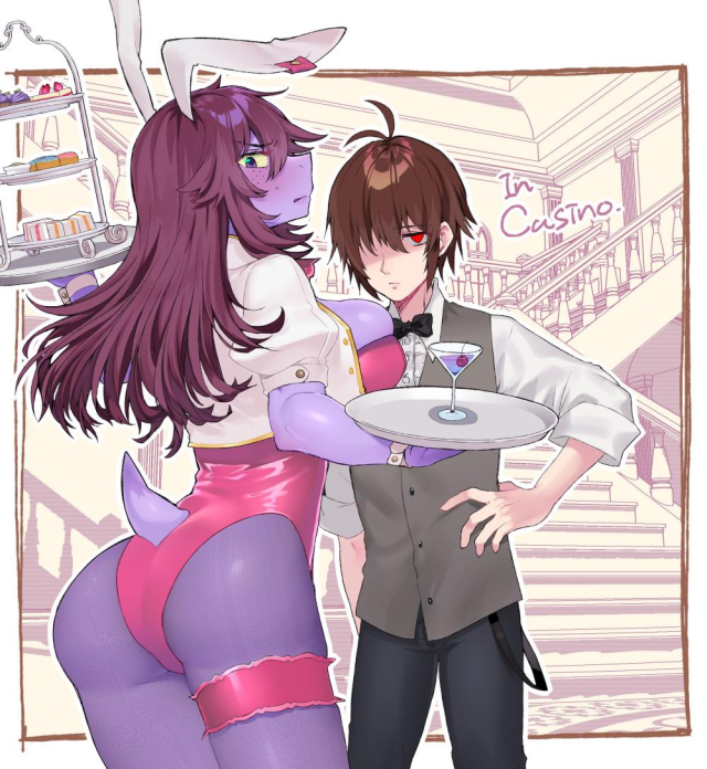 kris (deltarune)+susie (deltarune)