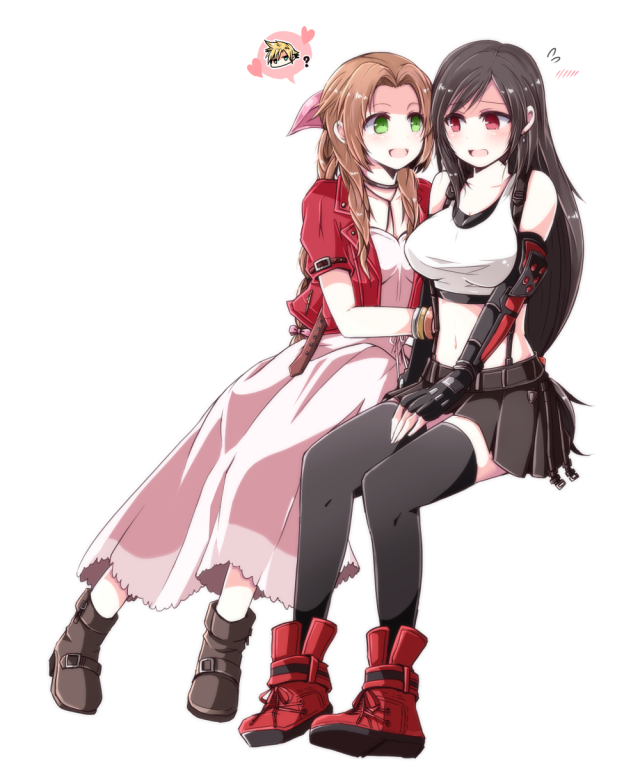 aerith gainsborough+tifa lockhart