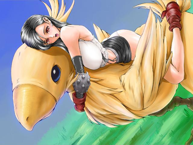 chocobo+tifa lockhart