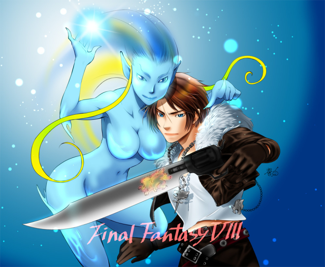 shiva (final fantasy)+squall leonhart