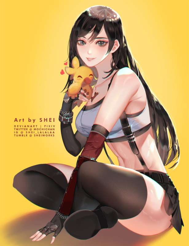 chocobo+tifa lockhart