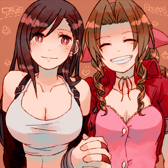 aerith gainsborough+tifa lockhart