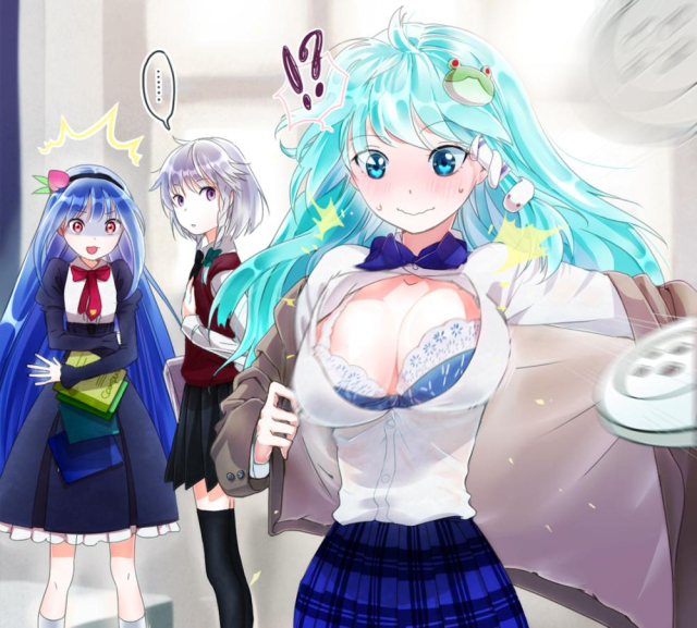 izayoi sakuya+kochiya sanae+hinanawi tenshi