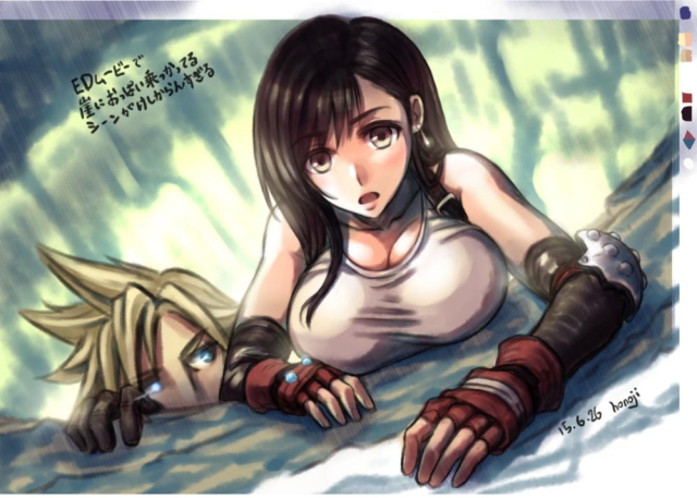 cloud strife+tifa lockhart