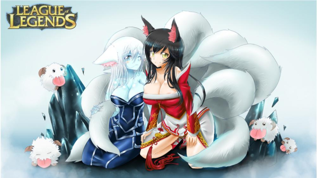 ahri+poro (league of legends)+lissandra (league of legends)