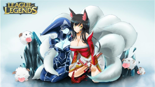 ahri+poro (league of legends)+lissandra (league of legends)