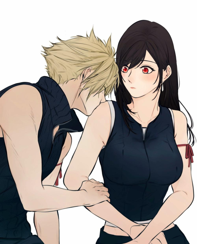 cloud strife+tifa lockhart