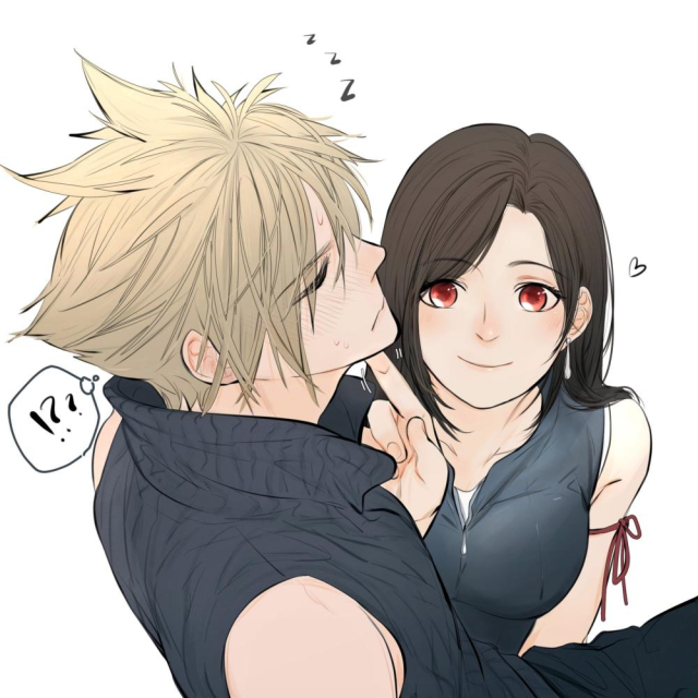 cloud strife+tifa lockhart