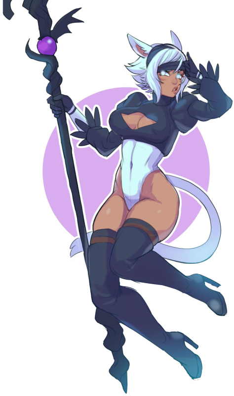 miqo'te+y'shtola rhul+yorha no. 2 type b