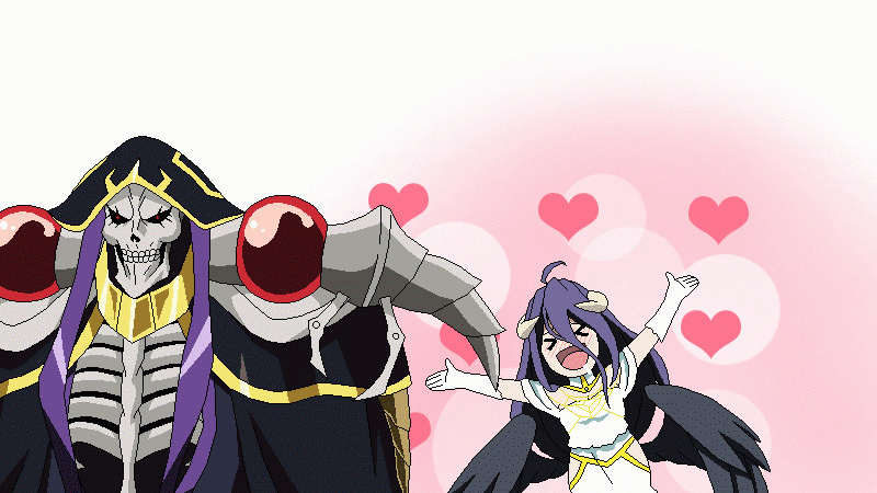 ainz ooal gown+albedo (overlord)