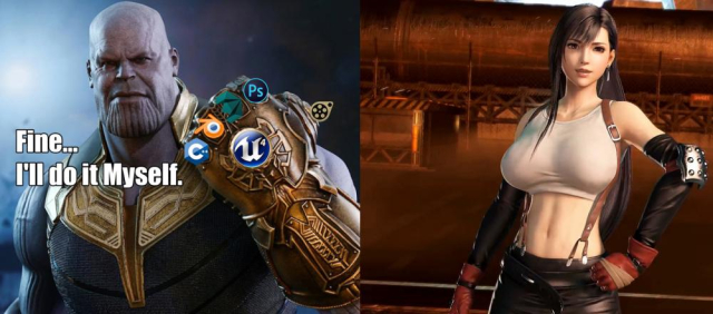 thanos+tifa lockhart