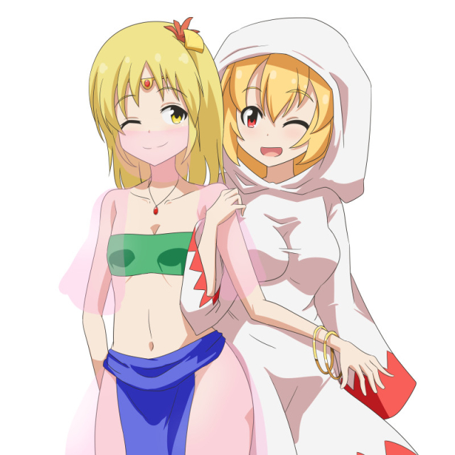 aki minoriko+aki shizuha+white mage