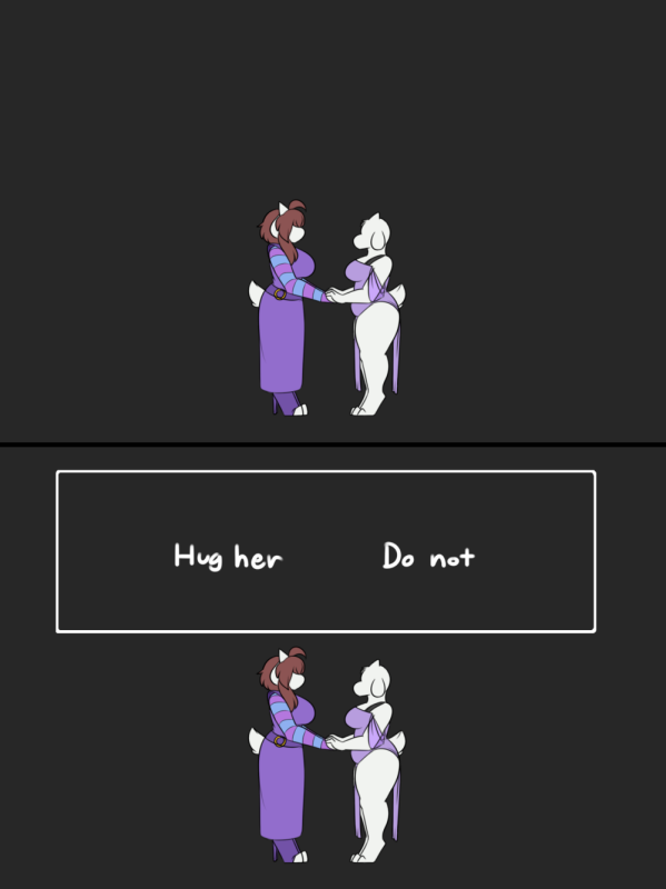 protagonist (undertale)+toriel