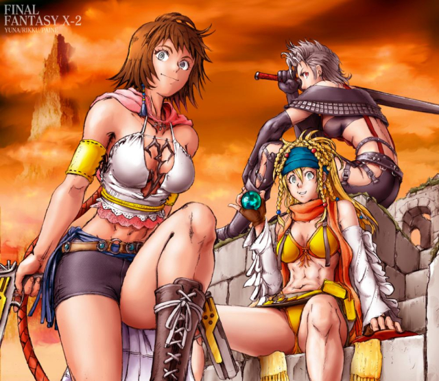 paine+paine (ff10)+rikku+yuna+yuna (ff10)