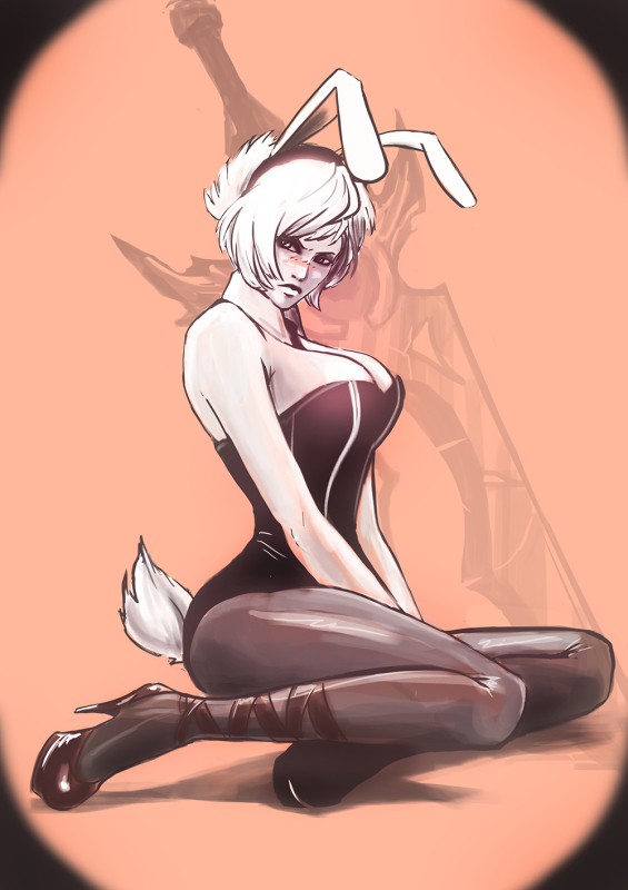 riven (league of legends)+battle bunny riven