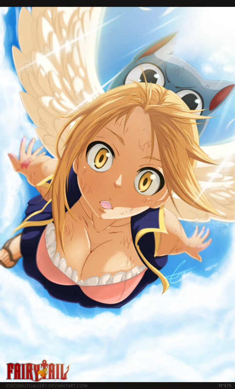 lucy heartfilia+happy (fairy tail)