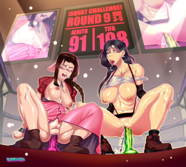 aerith gainsborough+tifa lockhart