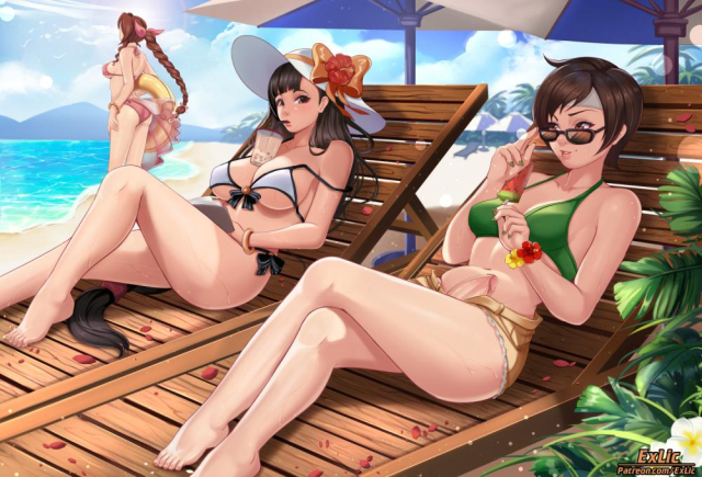 aerith gainsborough+tifa lockhart+yuffie kisaragi