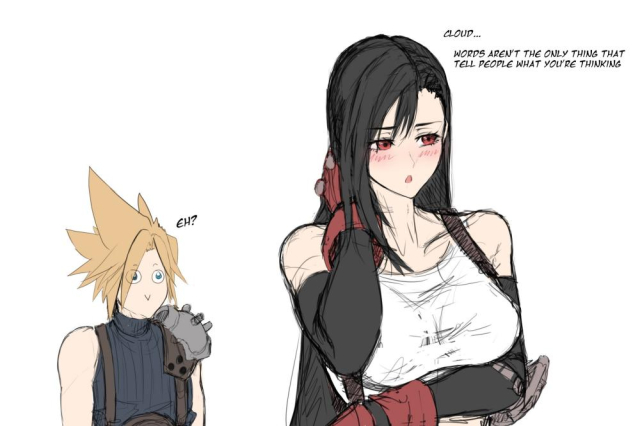 cloud strife+tifa lockhart