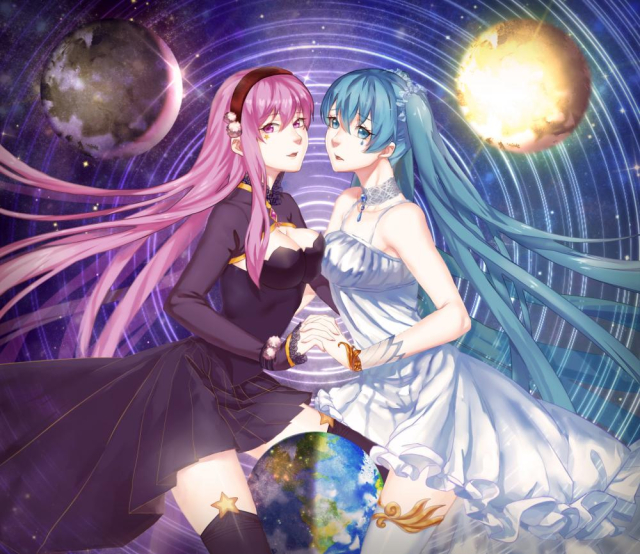 hatsune miku+megurine luka