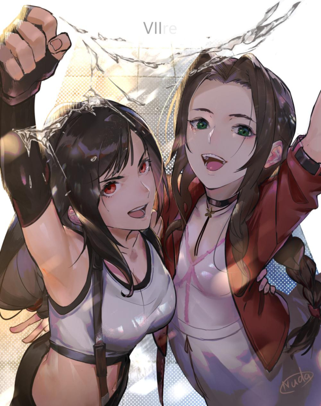 aerith gainsborough+tifa lockhart