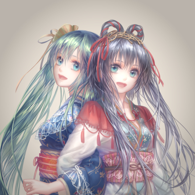 hatsune miku+luo tianyi